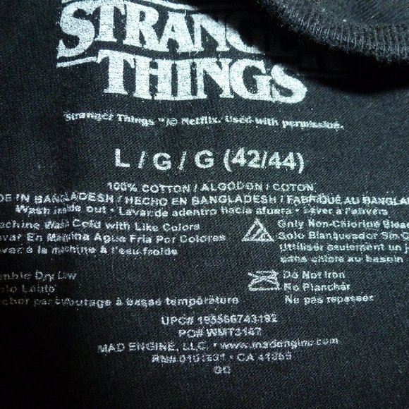 Stranger things Hellfire Club black image  T-shirt   short sleeve - Picture 3 of 6